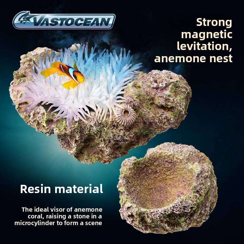 Coral Frag Plug - VASTOCEAN Magnetic Anemone Holder-Resin Suspension Anemone