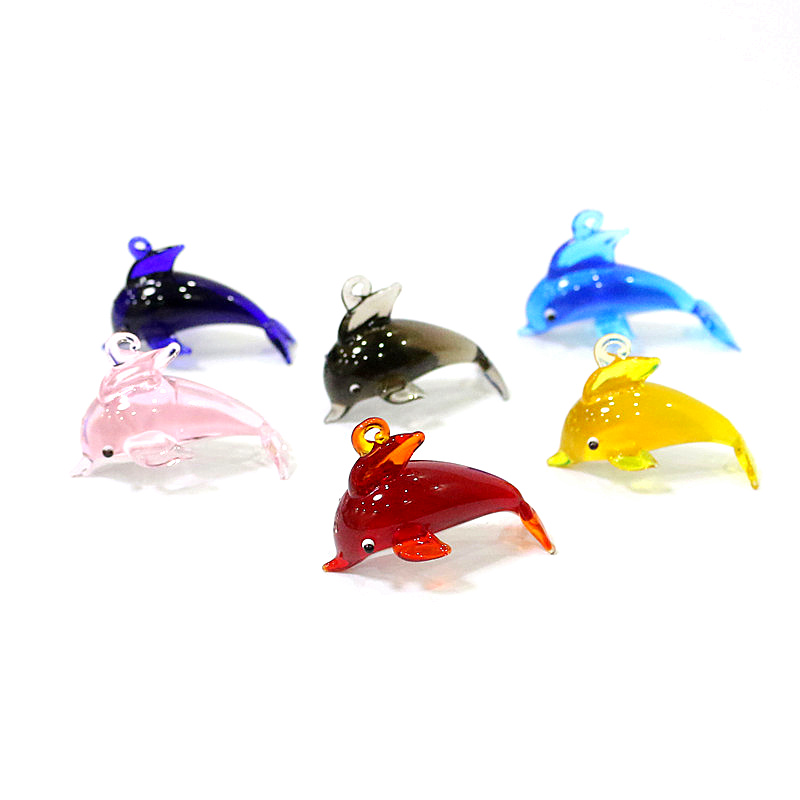 Cute Dolphin Charm Glass Penda - đánh giá và giá Marine Aquarium Design