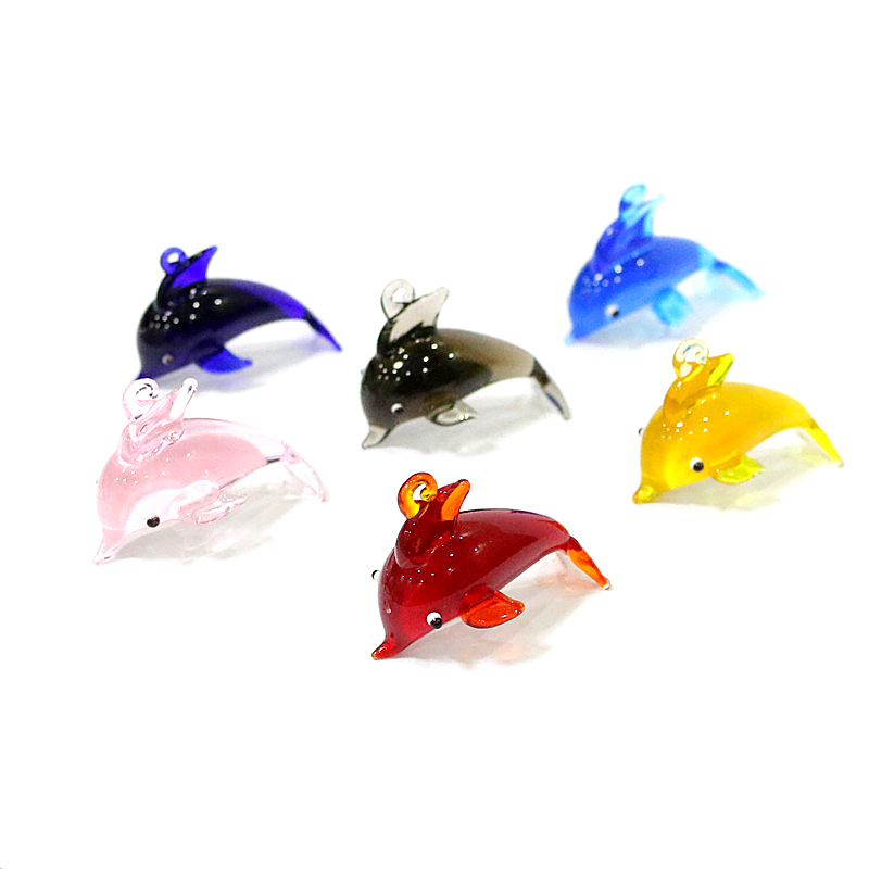 Cute Dolphin Charm Glass Penda - đánh giá và giá Marine Aquarium Design