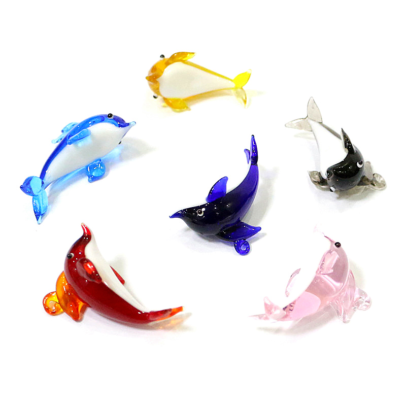 Cute Dolphin Charm Glass Penda - đánh giá và giá Marine Aquarium Design
