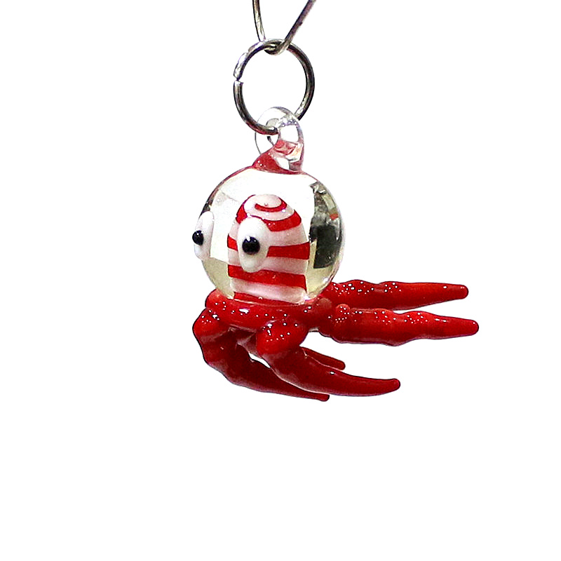 Miniature Octopus Glass Charm  - đánh giá và giá Marine Aquarium Europe